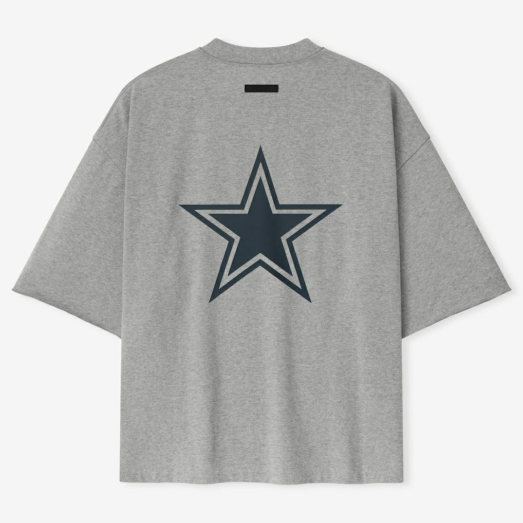 Dallas Cowboys Fear of God x NFL Unisex 3/4-Sleeve T-Shirt - Heather Gray T-shirts