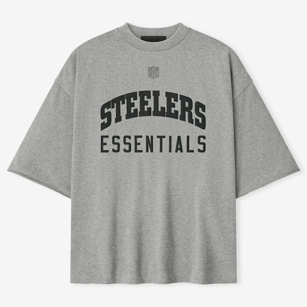 Pittsburgh Steelers Fear of God x NFL Unisex 3/4-Sleeve T-Shirt - Heather Gray T-shirts