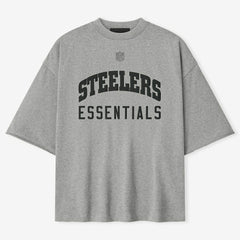 Pittsburgh Steelers Fear of God x NFL Unisex 3/4-Sleeve T-Shirt - Heather Gray T-shirts