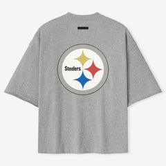 Pittsburgh Steelers Fear of God x NFL Unisex 3/4-Sleeve T-Shirt - Heather Gray T-shirts