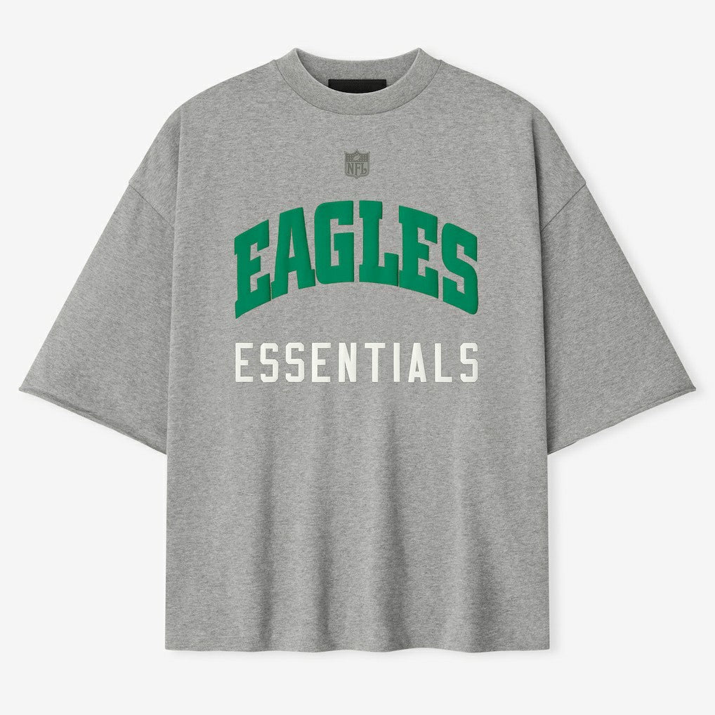 Philadelphia Eagles Fear of God x NFL Unisex 3/4-Sleeve T-Shirt - Heather Gray T-shirts