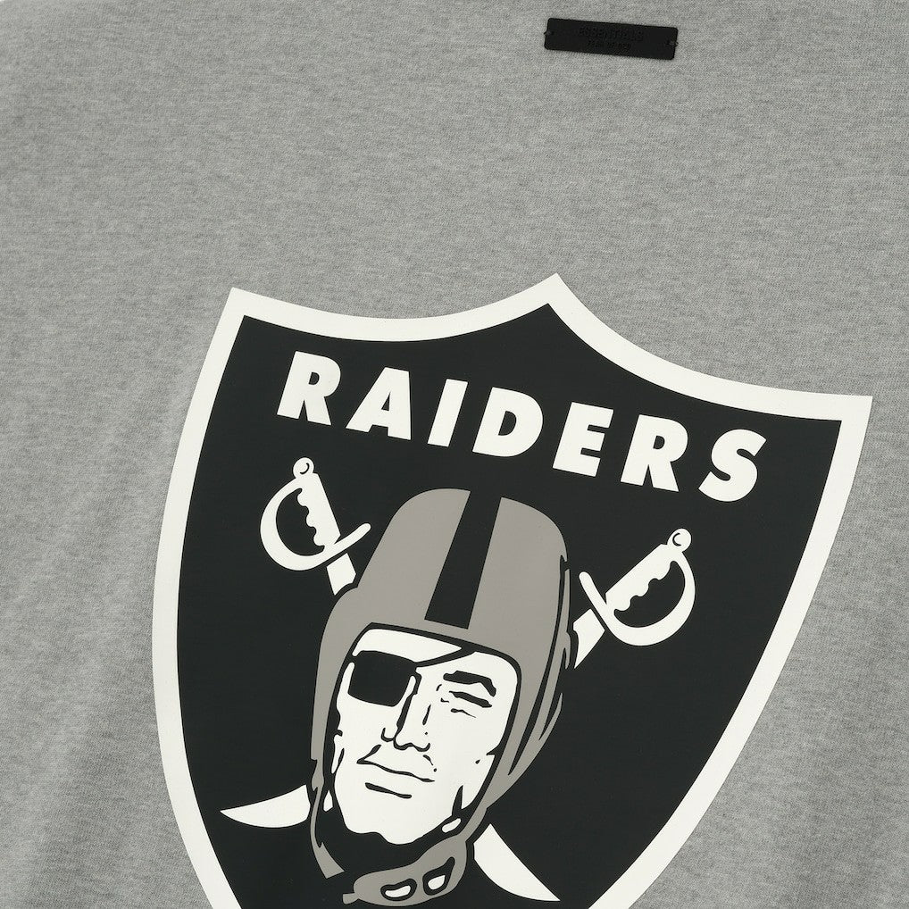 Las Vegas Raiders Fear of God x NFL Unisex 3/4-Sleeve T-Shirt - Heather Gray T-shirts