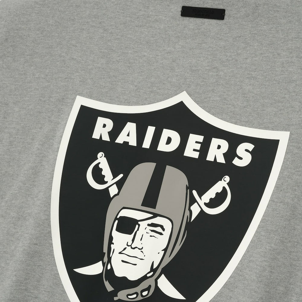 Las Vegas Raiders Fear of God x NFL Unisex 3/4-Sleeve T-Shirt - Heather Gray T-shirts