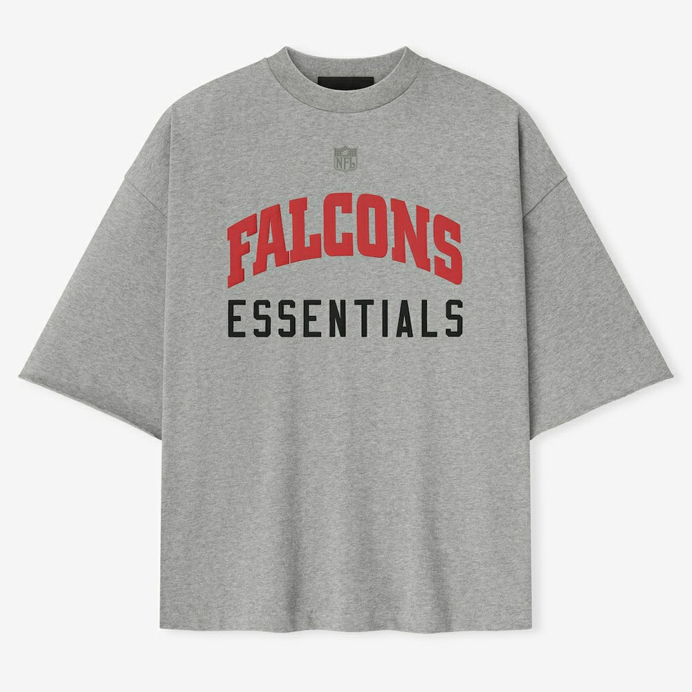 Atlanta Falcons Fear of God x NFL Unisex 3/4-Sleeve T-Shirt - Heather Gray T-shirts