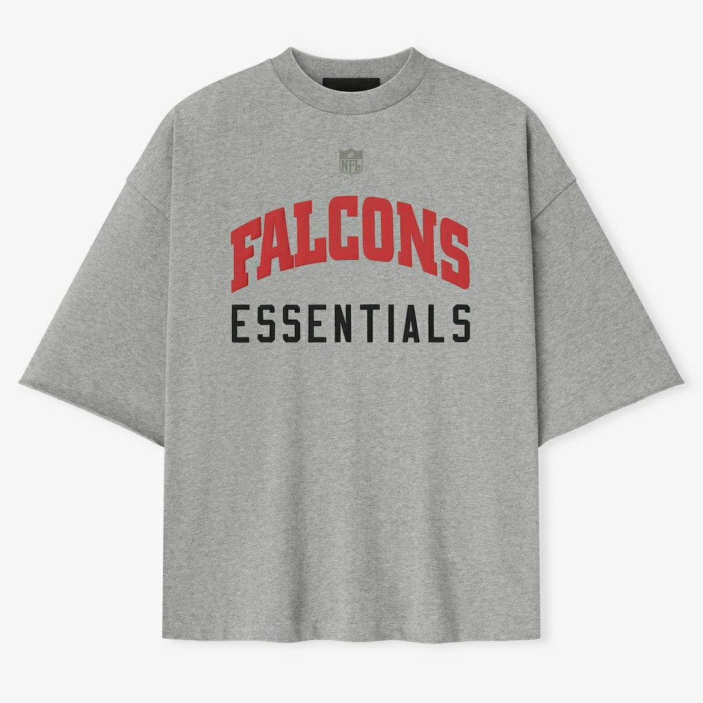 Atlanta Falcons Fear of God x NFL Unisex 3/4-Sleeve T-Shirt - Heather Gray T-shirts