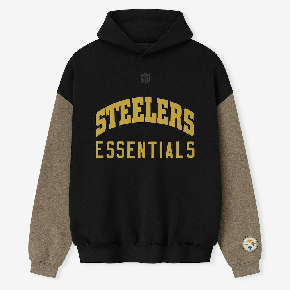 Pittsburgh Steelers Fear of God x NFL Unisex Sport Hoodie - Black/Walnut Hoodies