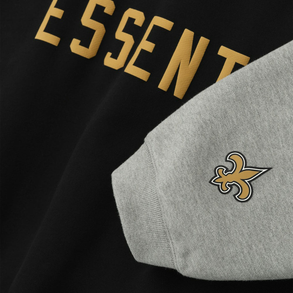 New Orleans Saints Fear of God x NFL Unisex Sport Hoodie - Black/Heather Gray Hoodies