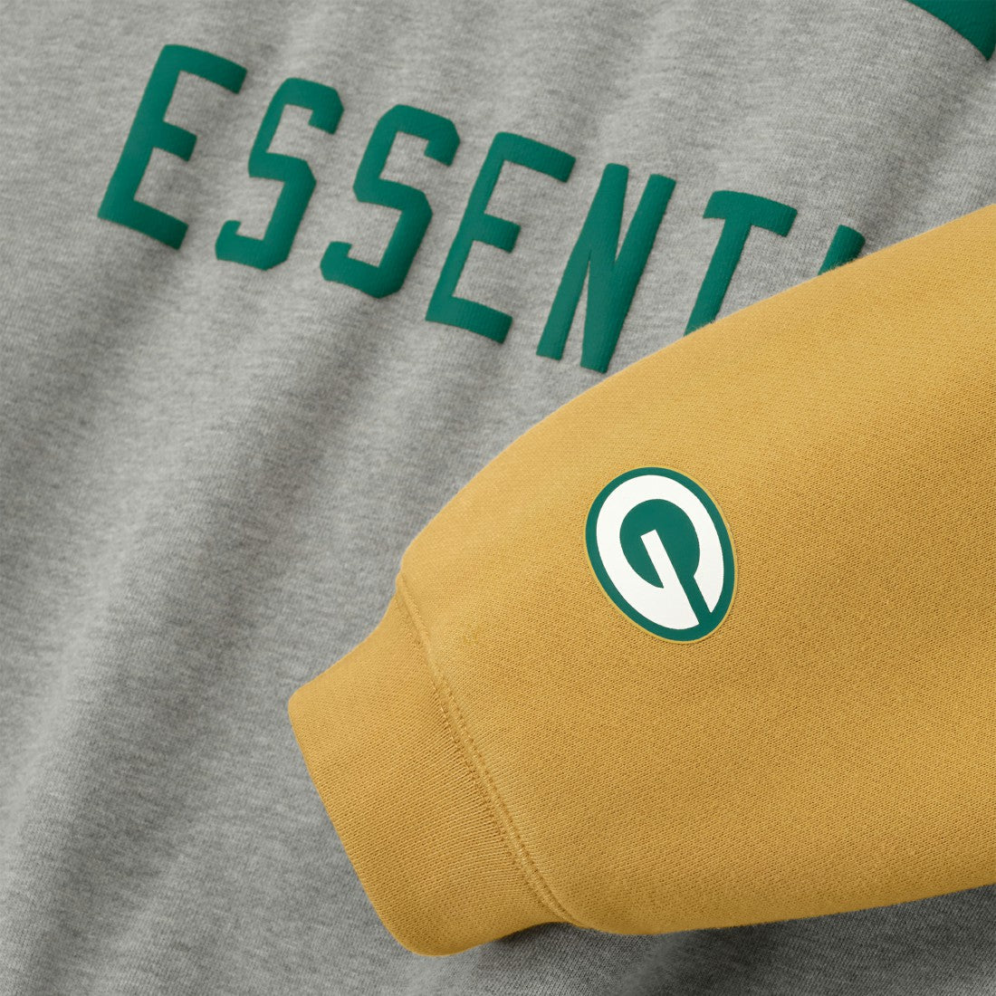 Green Bay Packers Fear of God x NFL Unisex Sport Hoodie - Heather Gray/Gold Hoodies