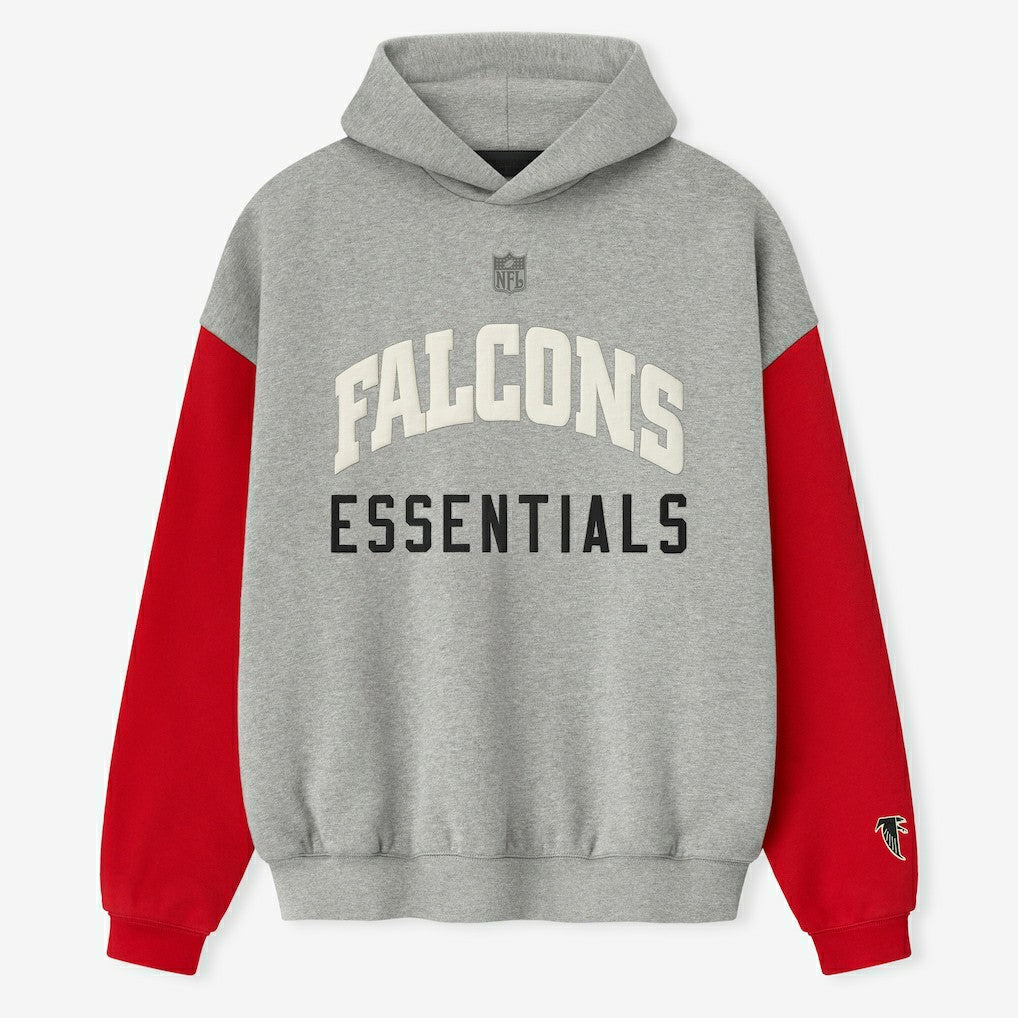 Atlanta Falcons Fear of God x NFL Unisex Sport Hoodie - Heather Gray/Red Hoodies