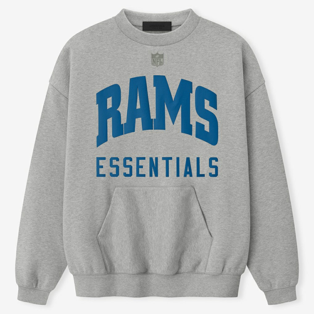 Los Angeles Rams Fear of God x NFL Unisex Sport Sweatshirt - Heather Gray Sweatshirts