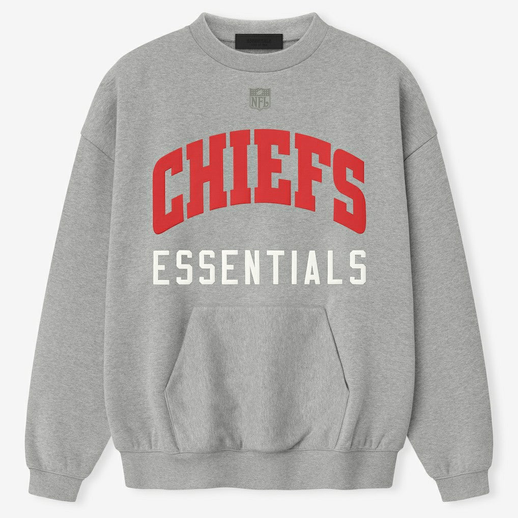 Kansas City Chiefs Fear of God x NFL Unisex Sport Sweatshirt - Heather Gray Sweatshirts