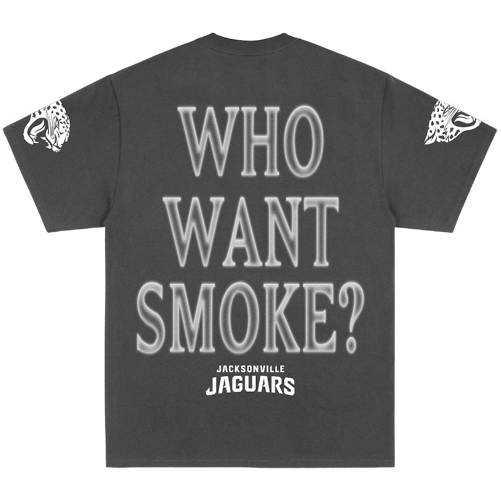 Jacksonville Jaguars Nardo Wick Unisex Teal Smoke T-Shirt - Black T-shirts