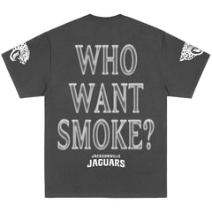 Jacksonville Jaguars Nardo Wick Unisex Teal Smoke T-Shirt - Black T-shirts