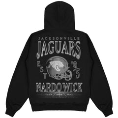 Jacksonville Jaguars Nardo Wick Unisex Teal Smoke Hoodie - Black Hoodies