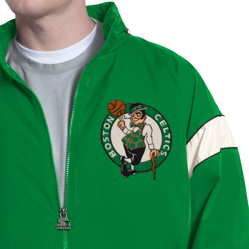 Boston Celtics Starter The Gust Full-Zip Hooded Jacket Green