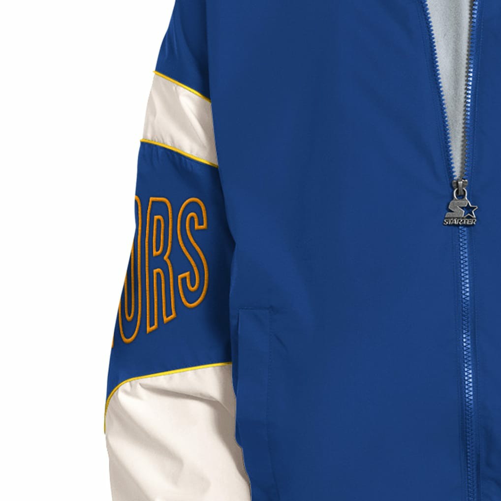 Golden State Warriors Starter The Gust Full-Zip Hooded Jacket Royal