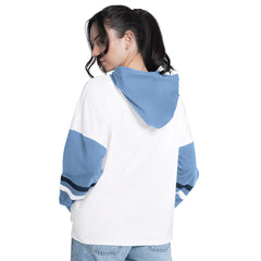 Memphis Grizzlies G-III 4Her by Carl Banks Women's Key Player Oversized Hooded Long Sleeve T-Shirt White/Blue outlet