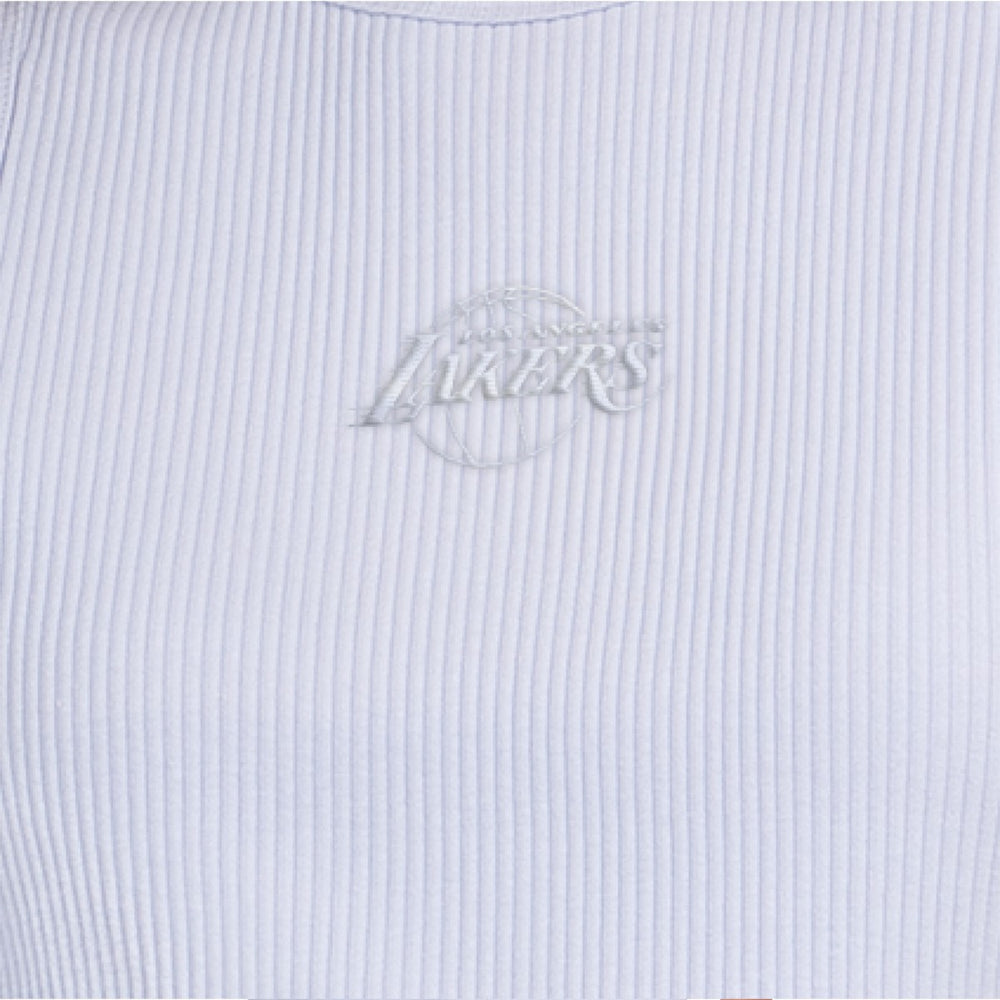 Los Angeles Lakers Starter Women's Pastel Ribbed Tank Top Blue outlet