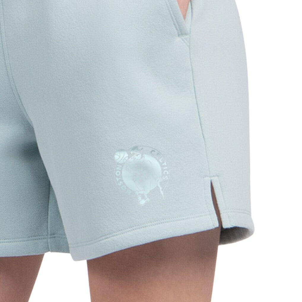 Boston Celtics Starter Women's Pastel High Waisted Shorts Light Blue