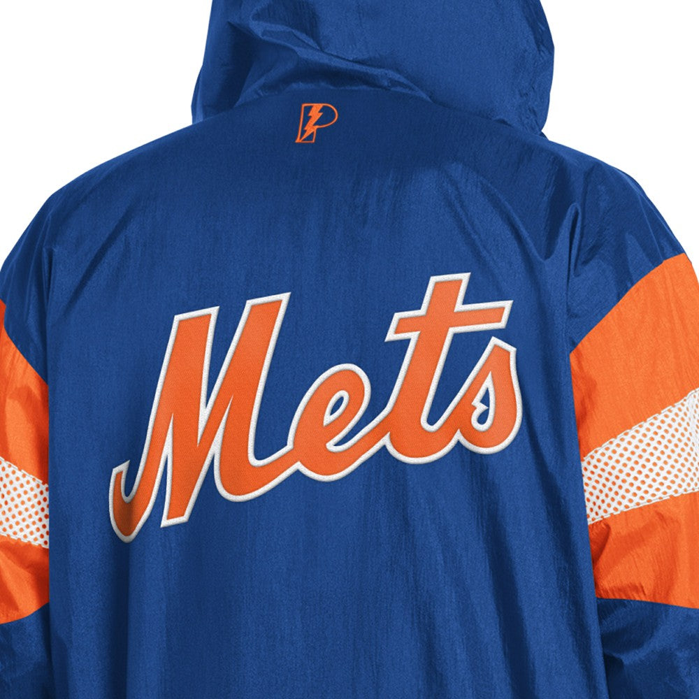 New York Mets Pro Player Legacy Lightweight Full-Zip Hooded Jacket - Royal/Orange Jackets