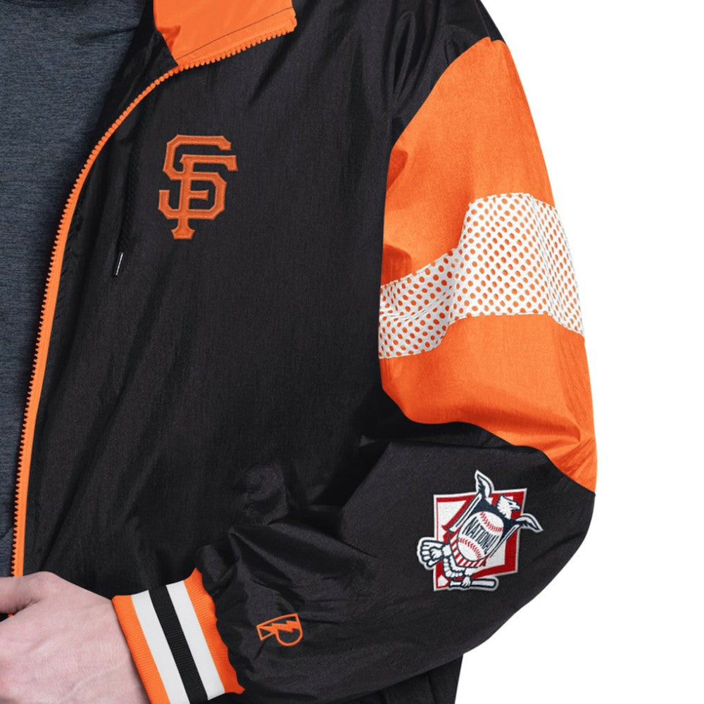 San Francisco Giants Pro Player Legacy Lightweight Full-Zip Hooded Jacket - Black/Orange Jackets