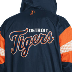 Detroit Tigers Pro Player Legacy Lightweight Full-Zip Hooded Jacket - Navy/Orange Jackets