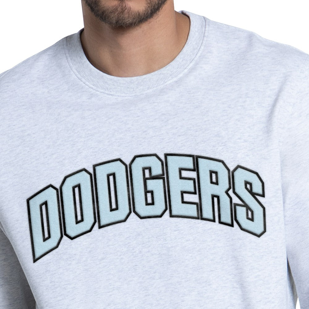 Los Angeles Dodgers Starter Face of Ice Blue French Terry Sweatshirt - Gray Sweatshirts