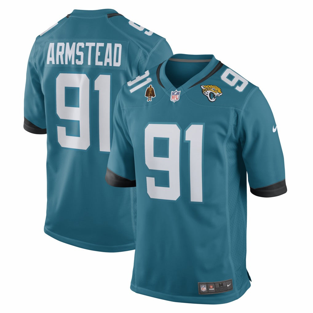 Arik Armstead Jacksonville Jaguars Team Walter Payton Man of the Year Game Jersey - Teal Jerseys