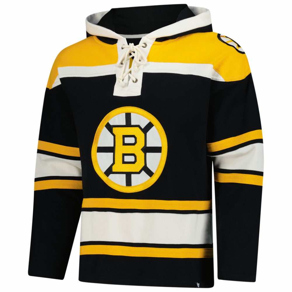 Boston Bruins '47 Superior Lacer Hoodie - Black | US 203639578