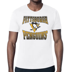 Pittsburgh Penguins Starter Comic Style Team Graphic T-Shirt - White | US 203639600