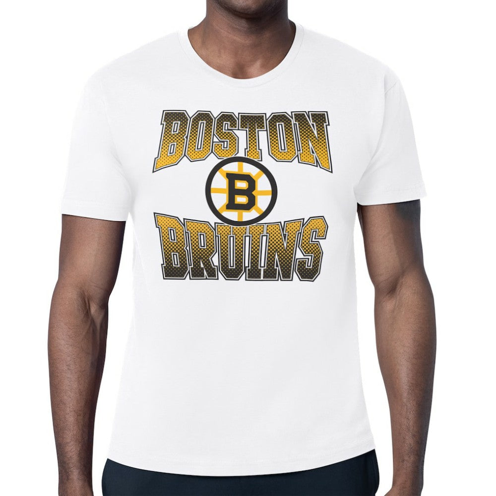 Boston Bruins Starter Comic Style Team Graphic T-Shirt - White | US 203639608