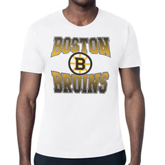 Boston Bruins Starter Comic Style Team Graphic T-Shirt - White | US 203639608