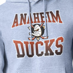 Anaheim Ducks Starter Comic Style Team Graphic Hoodie - Gray | US 203639615