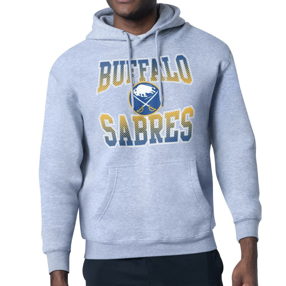 Buffalo Sabres Starter Comic Style Team Graphic Hoodie - Gray | US 203639617