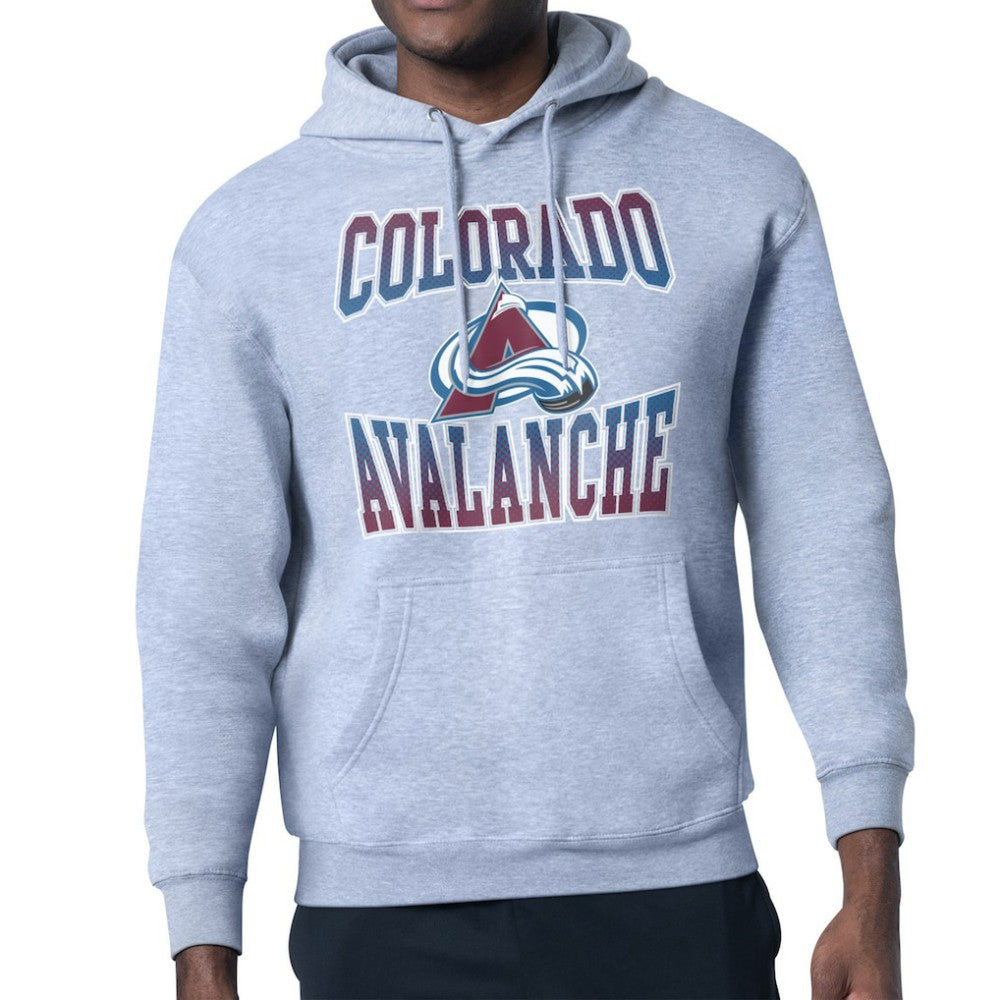 Colorado Avalanche Starter Comic Style Team Graphic Hoodie - Gray | US 203639624