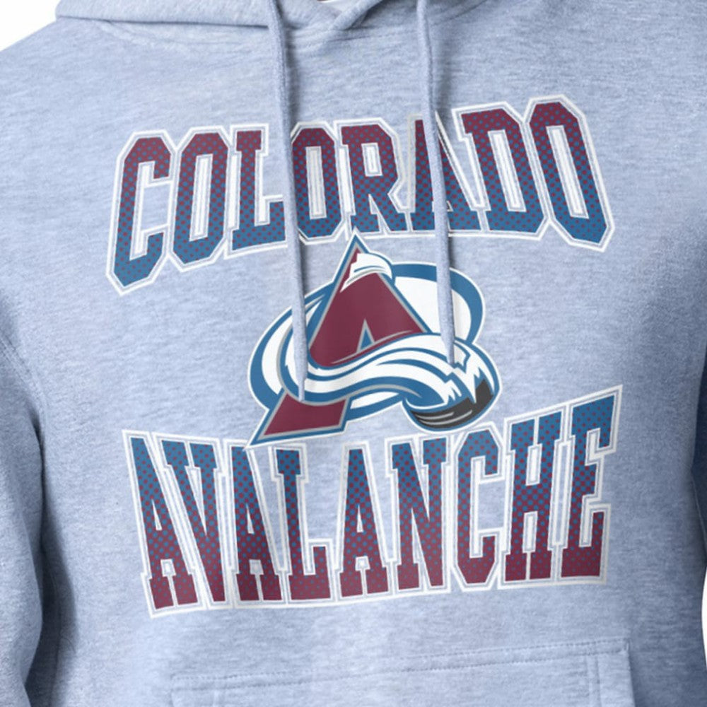Colorado Avalanche Starter Comic Style Team Graphic Hoodie - Gray | US 203639624