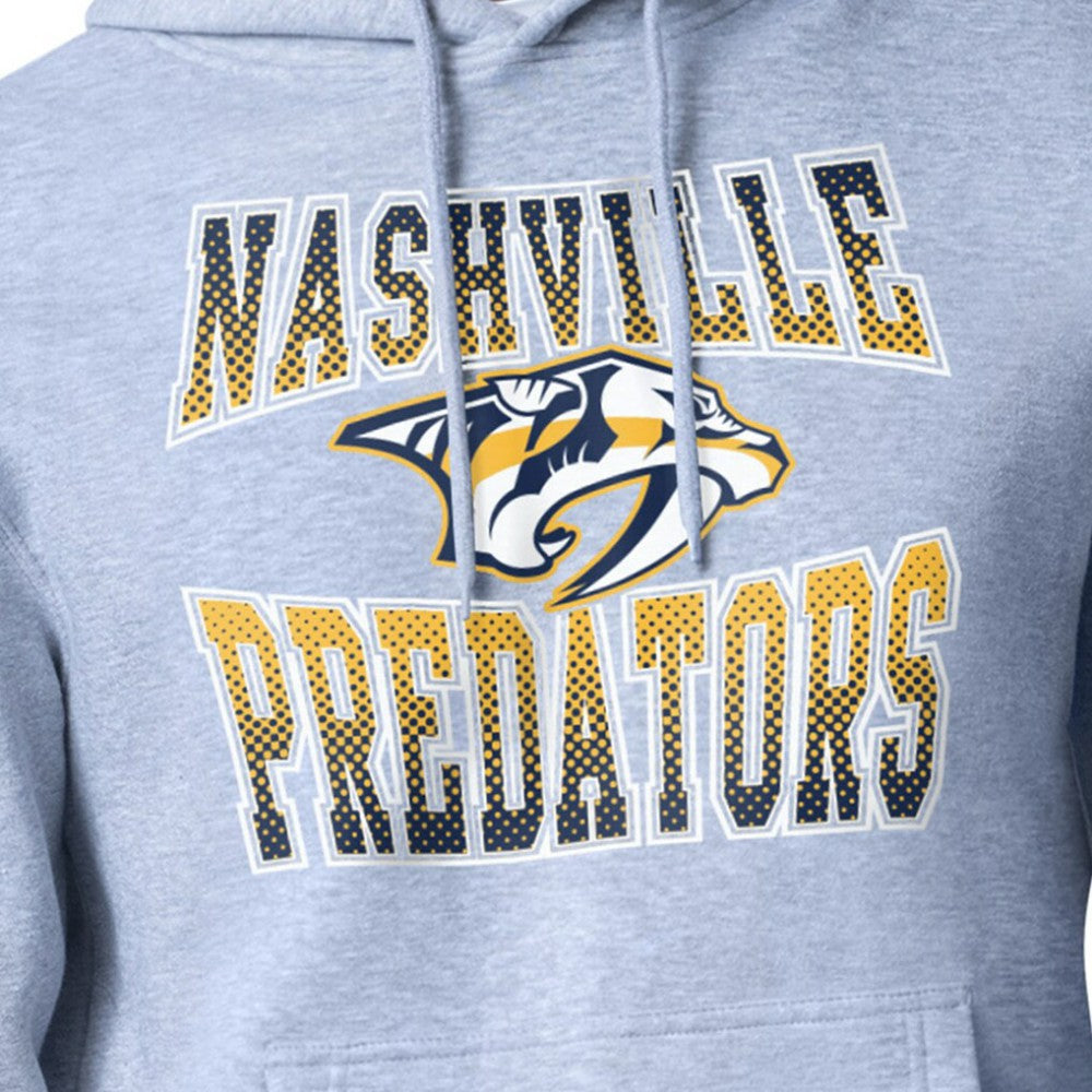 Nashville Predators Starter Comic Style Team Graphic Hoodie - Gray | US 203639628
