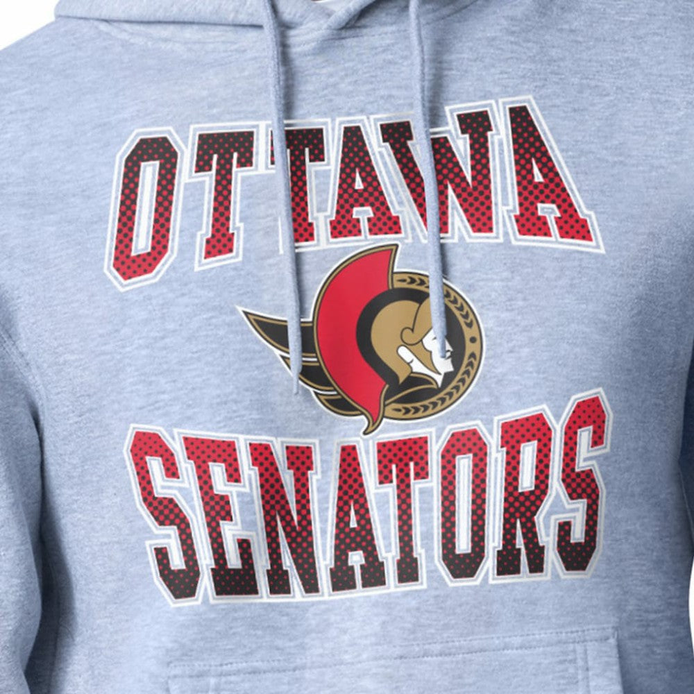 Ottawa Senators Starter Comic Style Team Graphic Hoodie - Gray | US 203639630