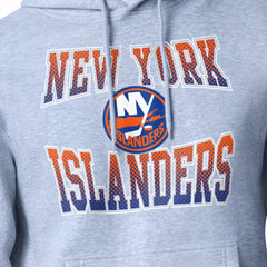 New York Islanders Starter Comic Style Team Graphic Hoodie - Gray | US 203639632