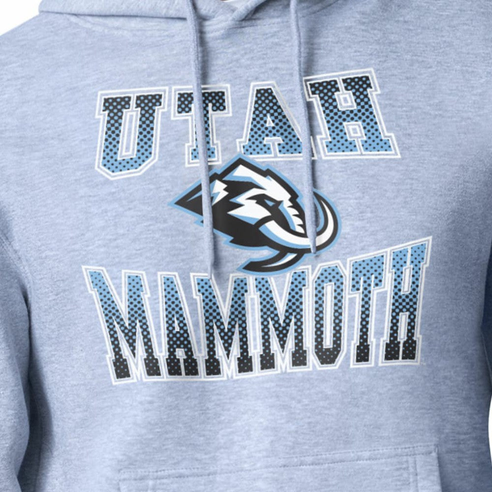 Utah Mammoth Starter Comic Style Team Graphic Hoodie - Gray | US 203639633