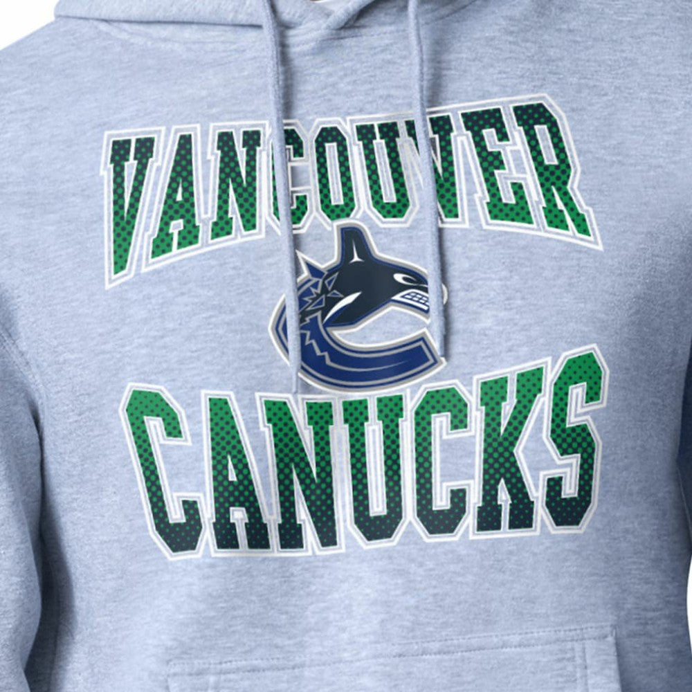 Vancouver Canucks Starter Comic Style Team Graphic Hoodie - Gray | US 203639637