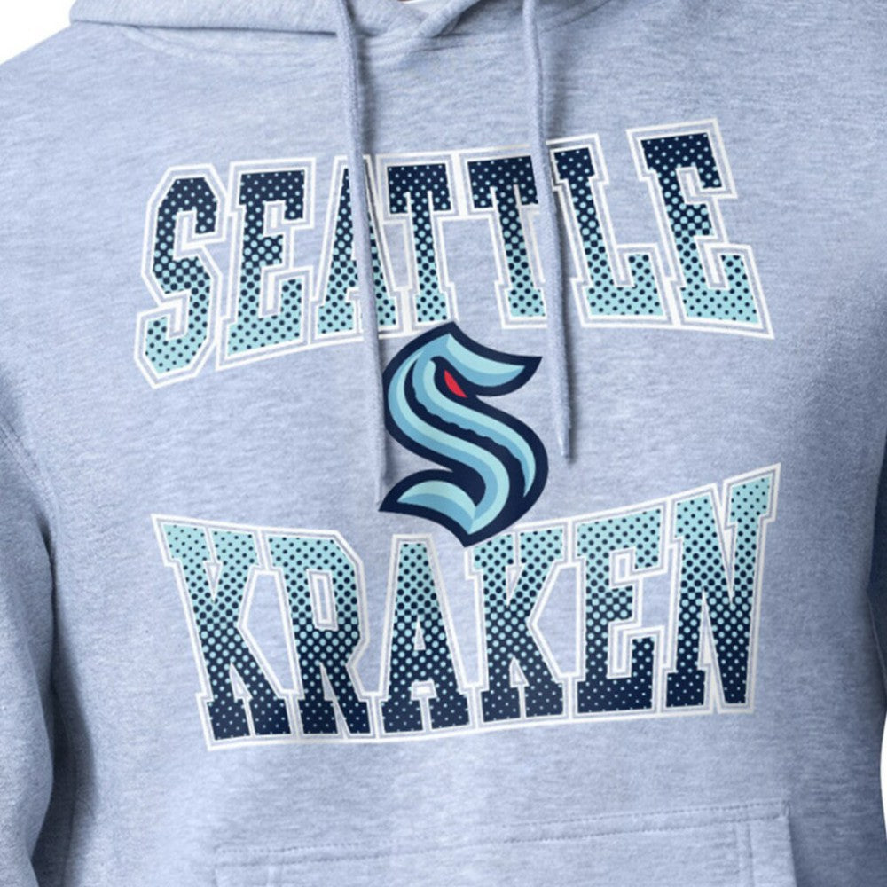 Seattle Kraken Starter Comic Style Team Graphic Hoodie - Gray | US 203639638