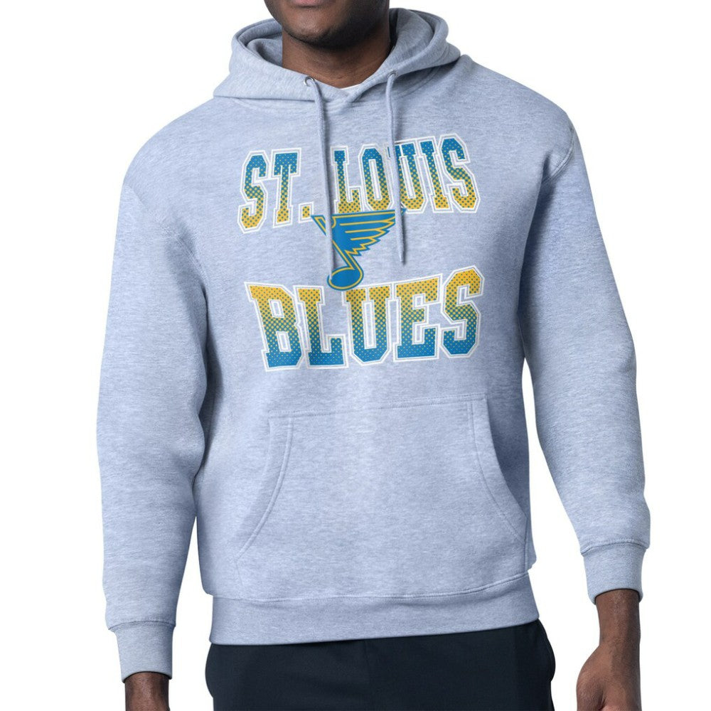 St. Louis Blues Starter Comic Style Team Graphic Hoodie - Gray | US 203639639