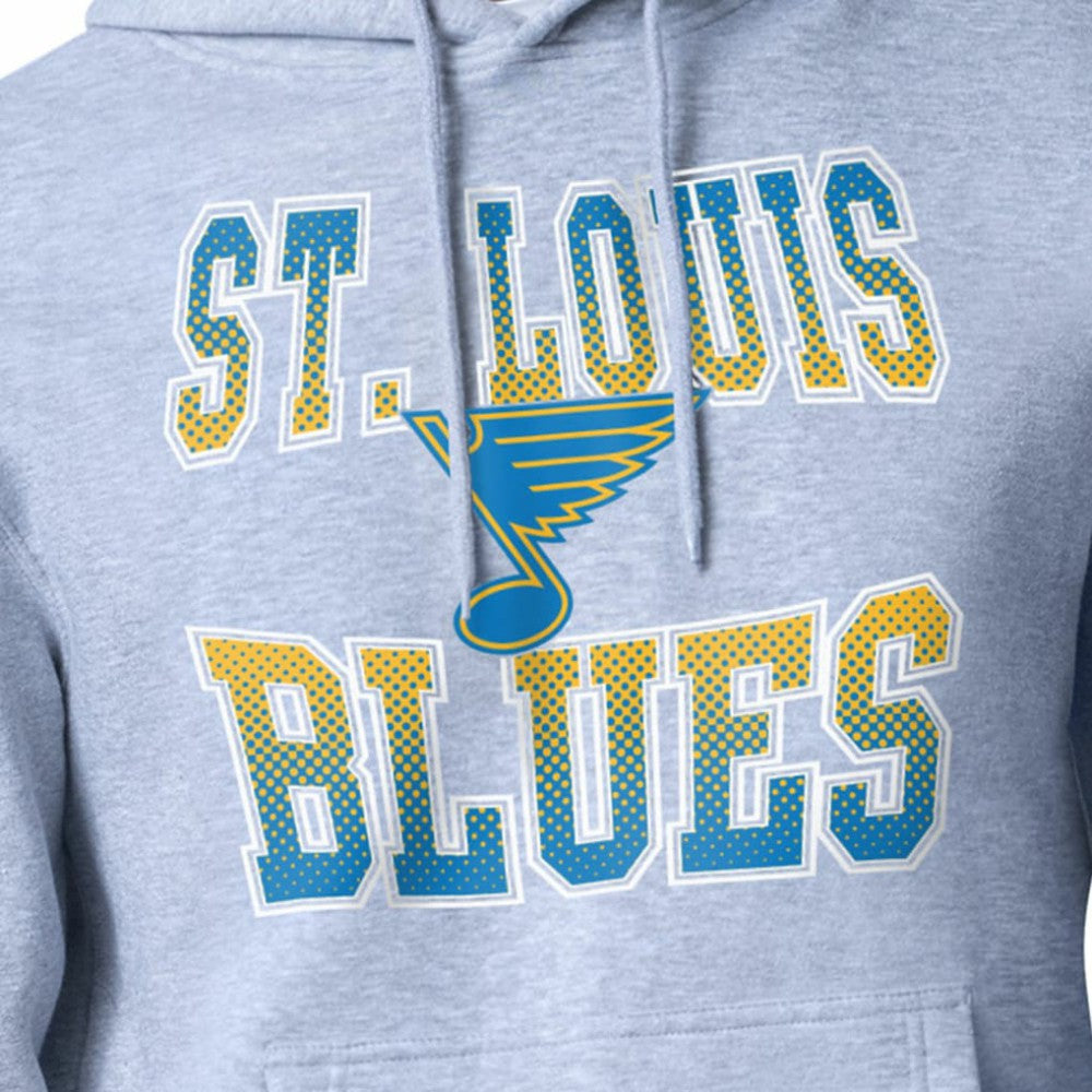 St. Louis Blues Starter Comic Style Team Graphic Hoodie - Gray | US 203639639