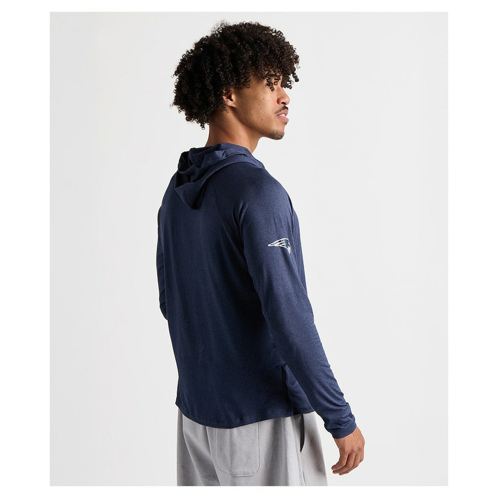 Charles River x New England Patriots Cayak Hooded Long Sleeve T-Shirt - Navy T-shirts