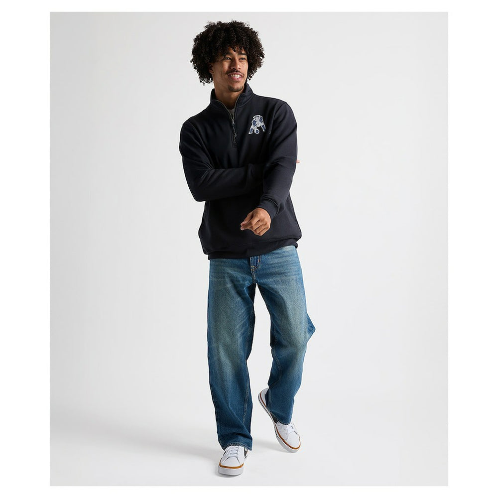 Charles River x New England Patriots Crosswind Quarter-Zip Pullover - Navy Pullover