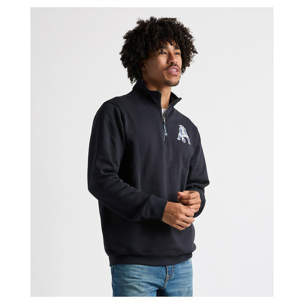 Charles River x New England Patriots Crosswind Quarter-Zip Pullover - Navy Pullover