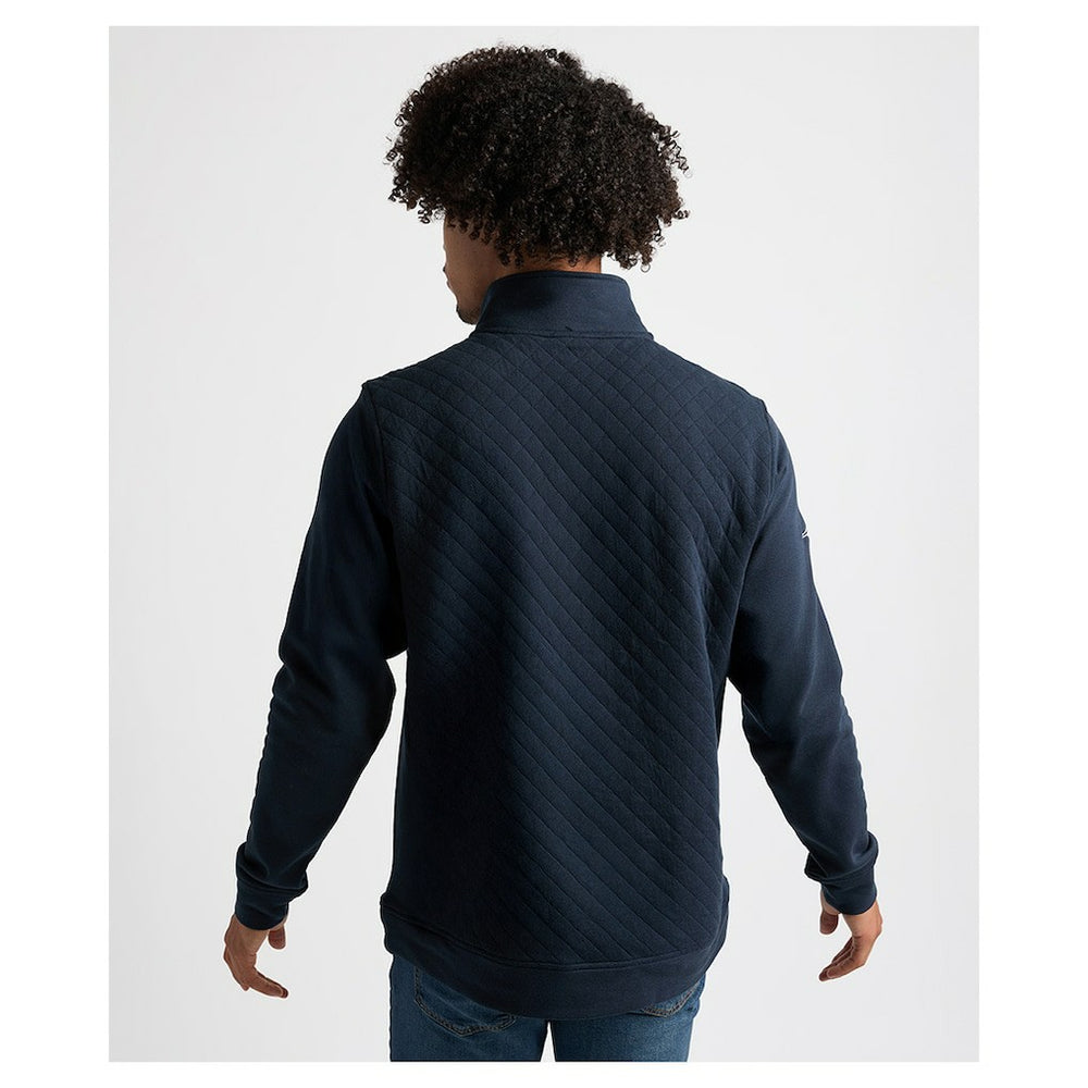 Charles River x New England Patriots Franconia Quilted Quarter-Zip Sweatshirt - Navy Sweatshirts