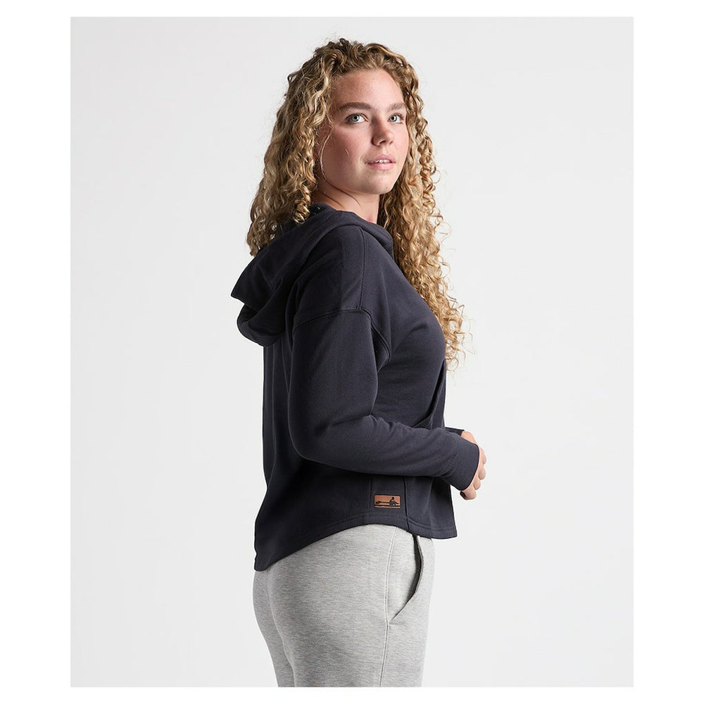 Charles River x New England Patriots Women's Willow Fleece Quarter-Zip Hoodie - Navy Hoodies