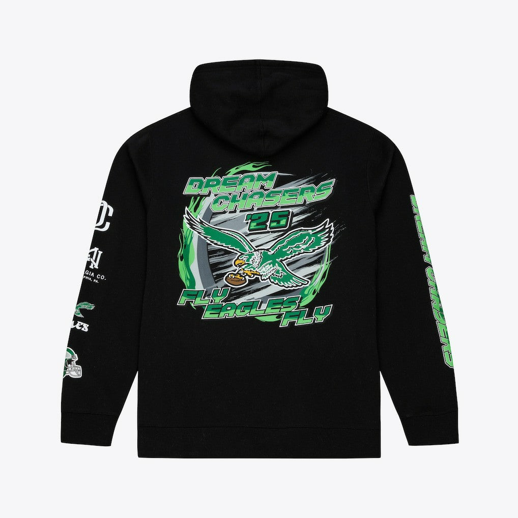 Philadelphia Eagles Dream Chasers Fly Hoodie - Black Hoodies